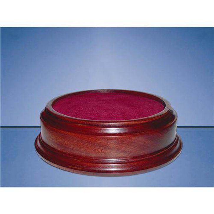 8inchinch Recess Round Mahogany Base
